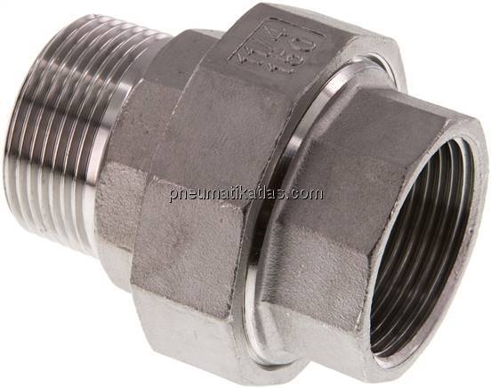 Verschraubung flach dichtend Rp/R 1-1/4" (IG/AG)