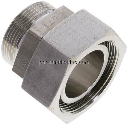 Reduziereinsatz 42 L-35 L (M45x2), ohne Mutter & Schneidring, 1.4571