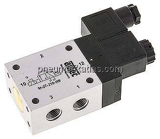 3/2-Wege Magnetventil, G 1/4", Luftfederrückstellung (NO), 230 V AC, Standard