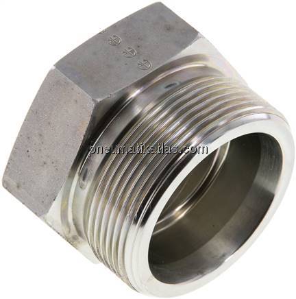 Verschlussverschraubung für Rohre 38 S (M52x2), Stahl verzinkt