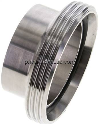 Gewindestutzen (Milchgewinde) Rd 95 x 1/6"-70,0mm, 1.4404