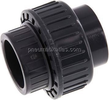 Klebemuffen-Verschraubung, PVC-U / EPDM, 32mm