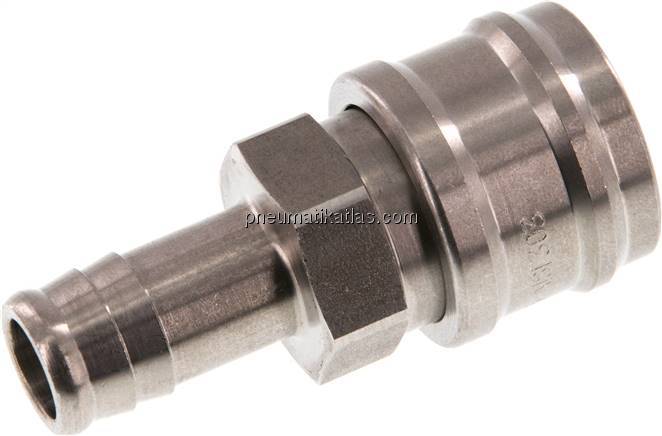 Kupplungsdose (NW7,2) 13 (1/2")mm Schlauch, Edelstahl