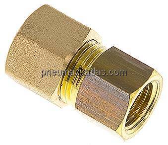 Aufschraub-Klemmringverschraubung G 1/4"-10 (M16x1,5)mm, Messing