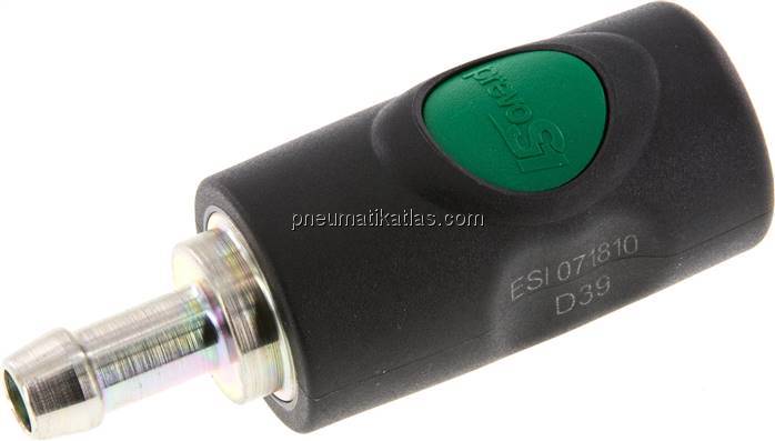 Sicherheits-Druckknopfkupplung (NW7,2), 10mm Schl., Kunststoff