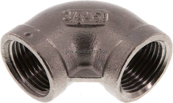 90°-Winkel Rp 3/8"-Rp 3/8", 1.4408