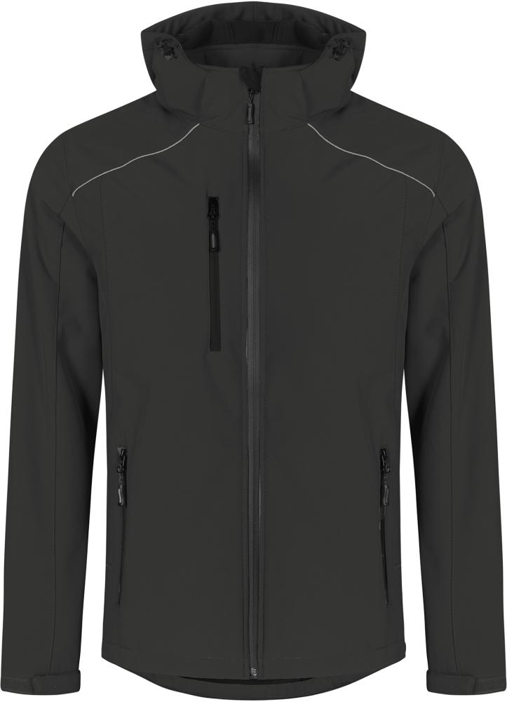 Men`s Softshell Jacket warm, charcoal, Gr.3XL