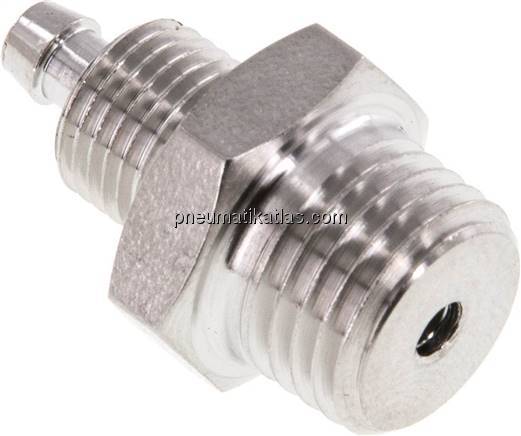 Gerades Gewindestück NPT 1/4"-6x4mm, 1.4571