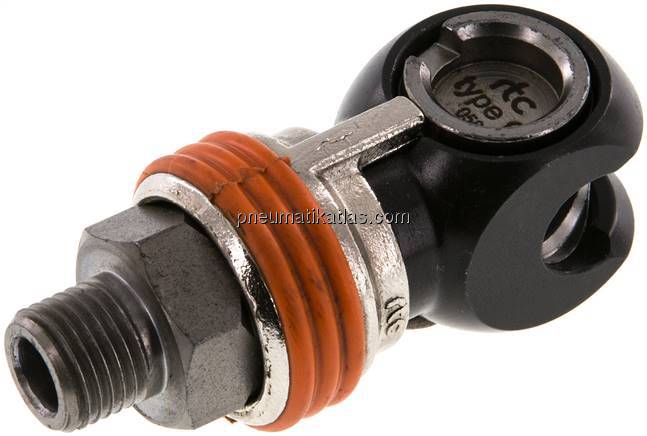 Schwenk-Sicherheits-Kupplungsdose (NW7,2) G 1/4"(AG)