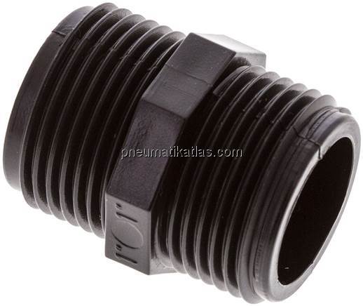 Doppelnippel G 1"-G 1", Polypropylen