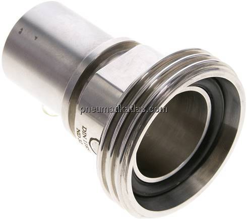 Schlauchgewindestutzen (Milchgew.) Rd 58 x 1/6"-32 (1-1/4")mm