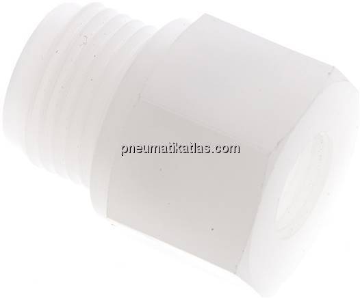 Reduziernippel G 1/2"(AG)-G 1/4"(IG), PVDF