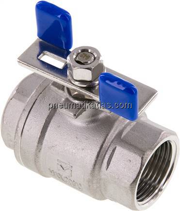 Edelstahl-Kugelhahn, Eco-Line leicht, G 1", 0 - 63bar