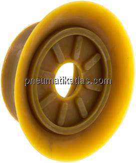 Flachsauger (feine Lippe), Ø 100x5mm, NR (40A), beige