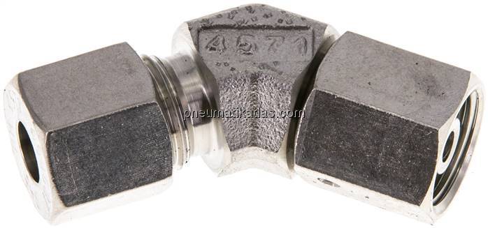 Einstellb. 45°-Schneidringverschraubung 8 S (M16x1,5), 1.4571