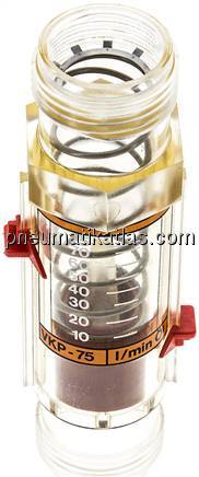 Durchflussmesser G 1" (AG), 10 - 75 l/min für Öl (100 cSt)
