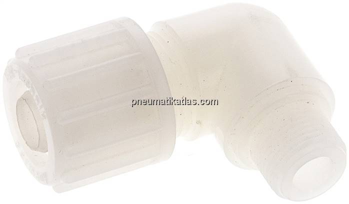 Winkel-Verschraubung G 3/8"-12x6mm, PVDF