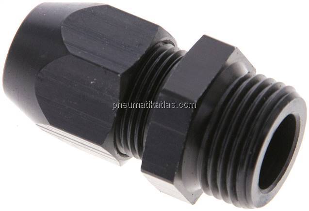 Gerade Verschraubung G 3/8"-10x4mm, Aluminium