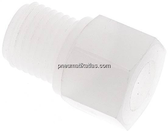 Reduziernippel G 1/4"(AG)-G 1/8"(IG), PVDF