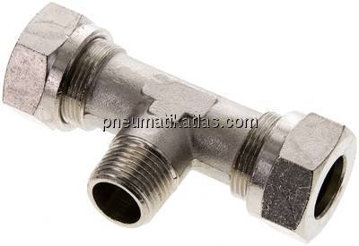 T-Schneidringverschraubung R 1/2"-18 L (M26x1,5), Messing vernickelt