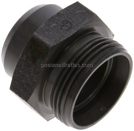 Gerade Anschweißverschraubung 28 L (M36x2), ohne Mutter & Schneidring, Stahl pho