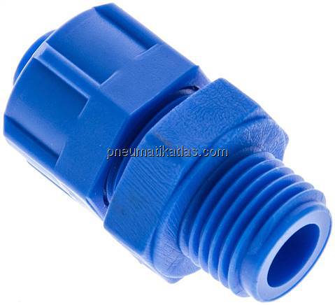 Gerade Verschraubung G 1/4"-10x8mm, Kunststoff (POM)