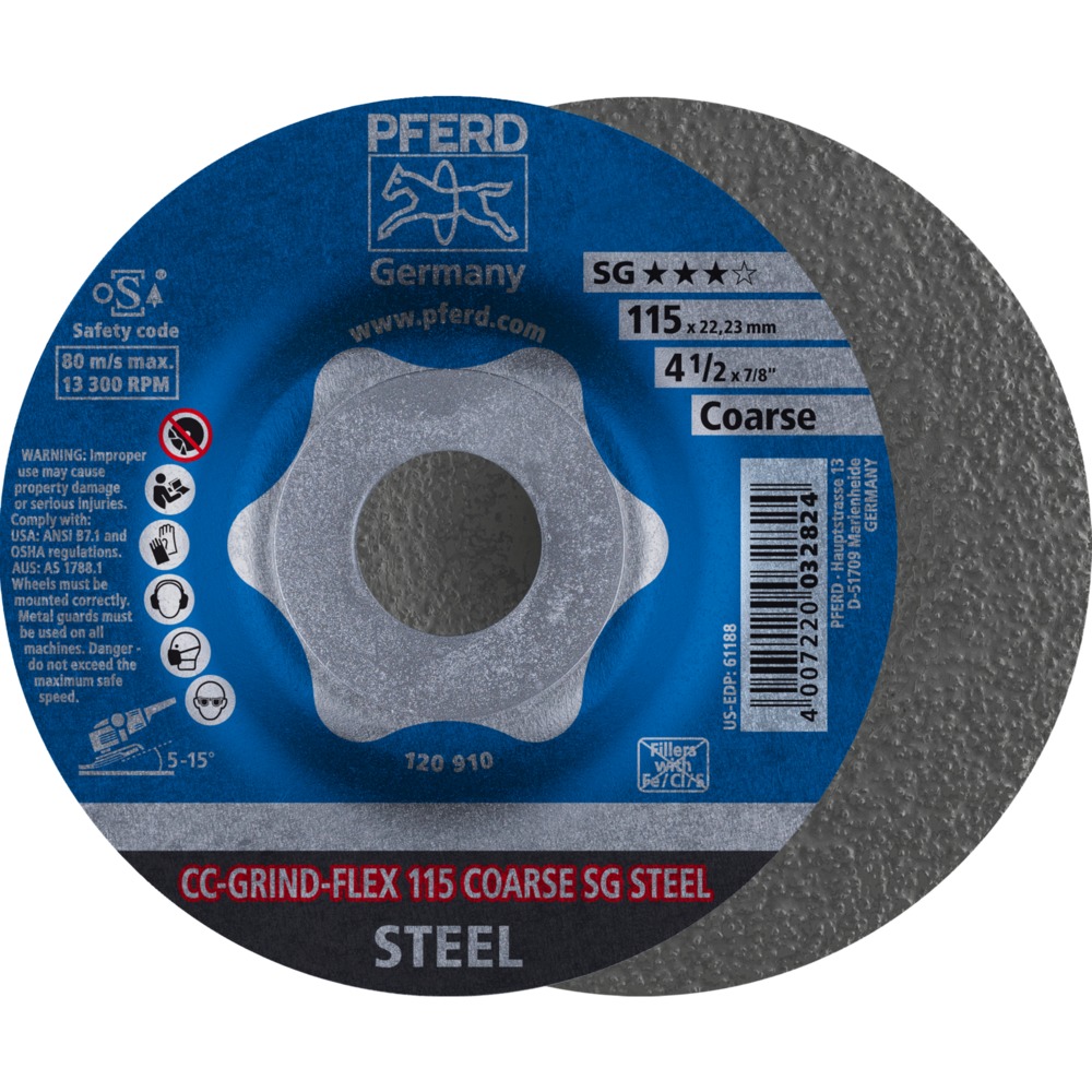 CC-GRIND (inkl. SOLID, FLEX, STRONG) CC-GRIND-FLEX 115 SG STEEL COARSE