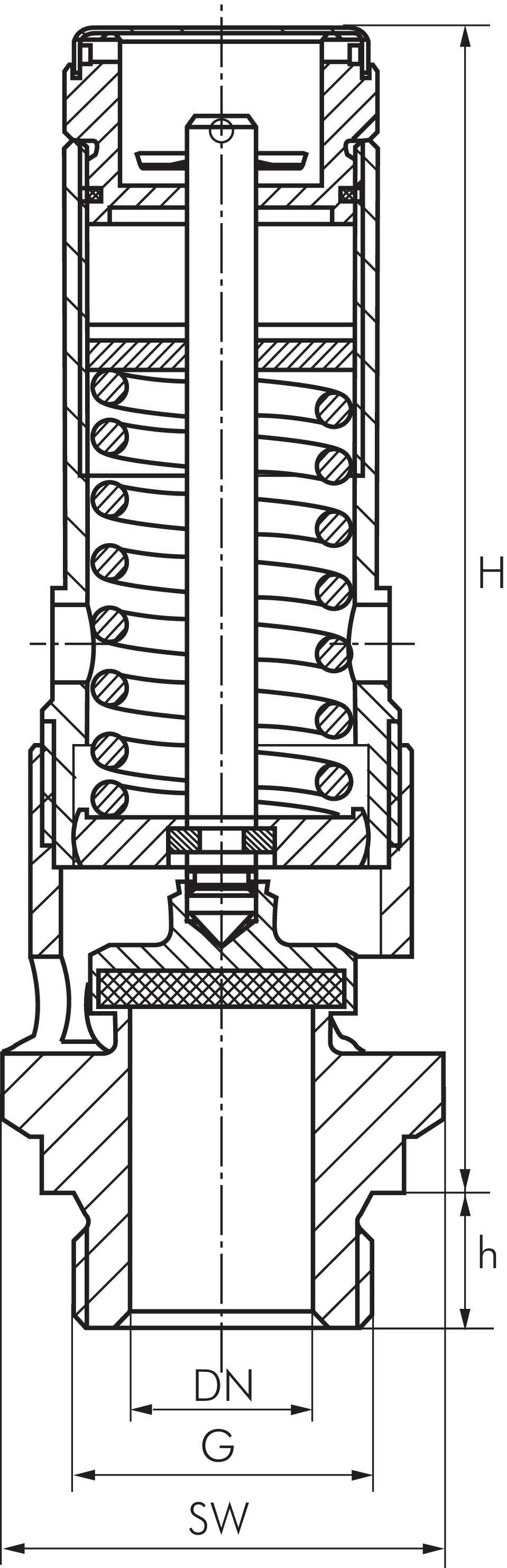 Zeichnung: Hochleistungs-Sicherheitsventil
