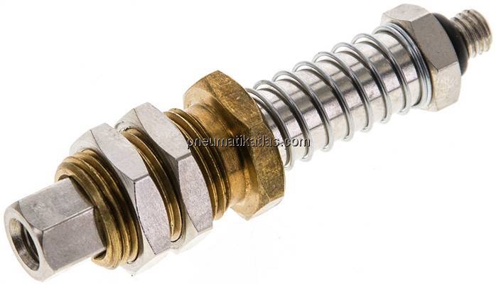 Federstößel M 5 (AG)xM 5 (IG), Hub 10mm , Standard