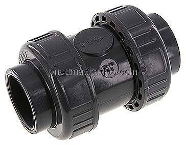 Klebemuffen-Rückschlagventil, PVC-U / FKM, 40mm