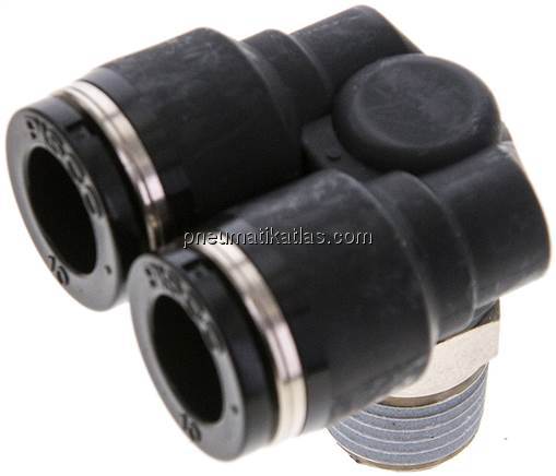 Y-Winkel-Steckanschluss R 1/4"x10mm, IQS-Standard