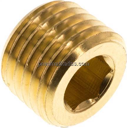 Verschlussstopfen Innenskt. M 14x1,5 (konisch), Messing