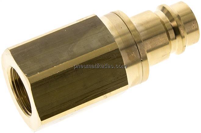 Kupplungsstecker (NW19) G 3/4"(IG), Messing