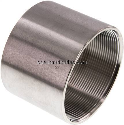 Rundmuffe Rp 3"-Rp 3", 1.4408