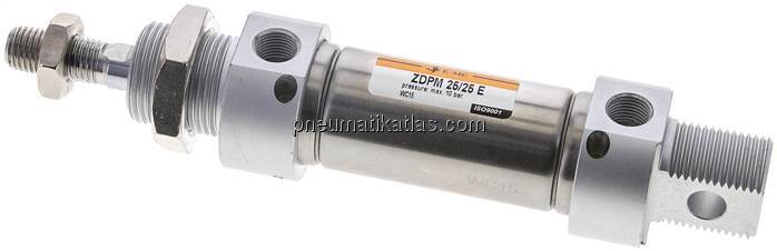 ISO 6432-Zylinder, doppeltwirkend, Kolben 25mm,Hub 25mm