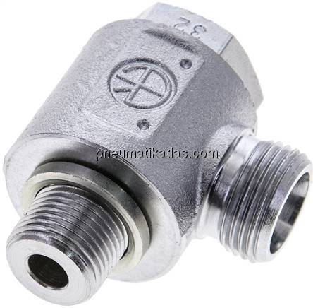 Winkel-Schwenkverschraubung G 3/8"-12 S (M20x1,5), ohne Mutter & Schneidring, St