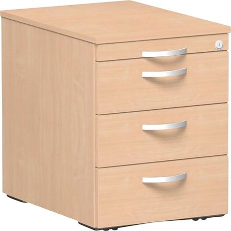 Rollcont. 3 Kunststoff-SF430x600x566mm Buche/Buchegeramöbel