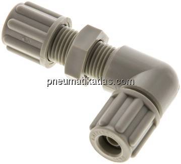 Winkel-Schott-Verschraubung 6x4mm, Polypropylen