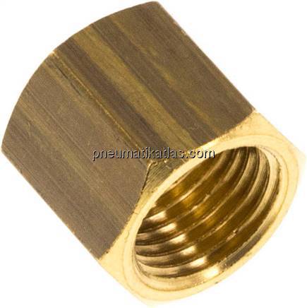 Überwurfmutter f. Klemmringverschraubung 5 (M10x1)mm, Messing