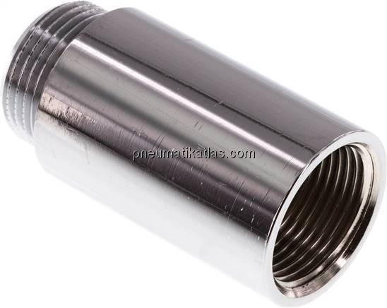 Gewindeverlängerung G 3/4"-50mm, Messing verchromt