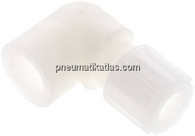 Winkel-Aufschraubverschraubung G 3/8"-12x10mm, PVDF
