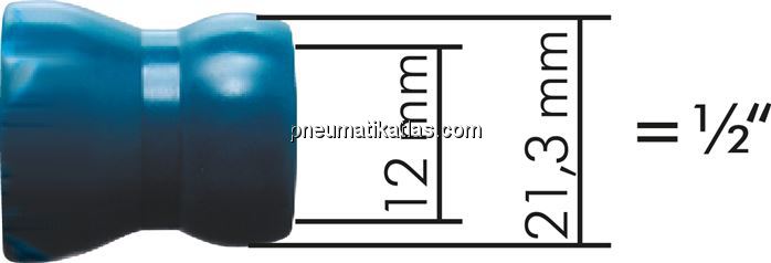 Exemplarische Darstellung: Steckerabmessung