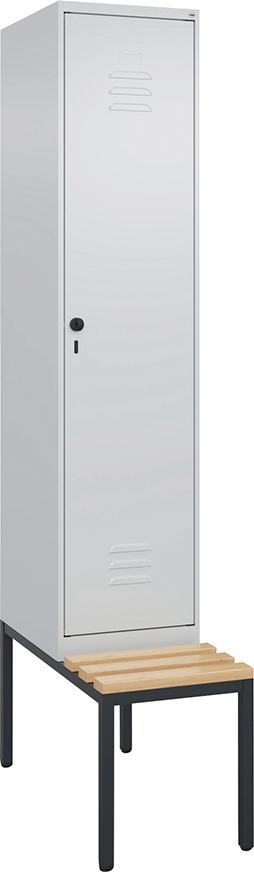 Spind Classic PLUS 1 Abteil H2120xB400xT815mm RAL7035/RAL7035 /P1G/7021