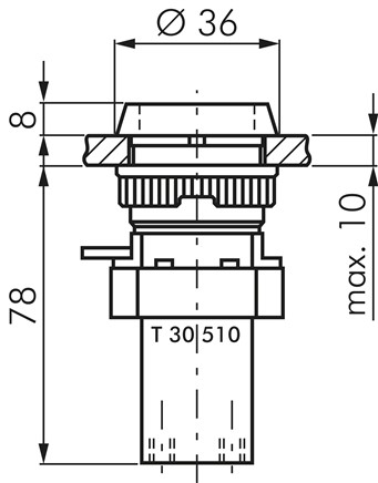 Zeichnung: 5/2-Wege Drucktasterventil