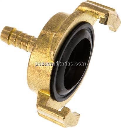 GK-Schlauchkupplung,6 (1/4")mm Schlauch, Messing