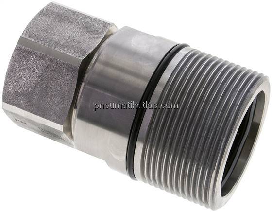 Edelstahl-Schraubkupplung, Muffe Baugr.8, G 1-1/2"(IG)