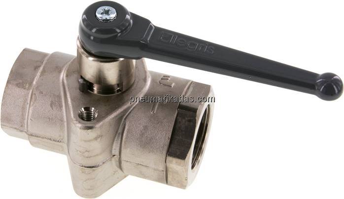 Messing-Kugelhahn, G 1", PN 40, Befestigungsgewinde M 8