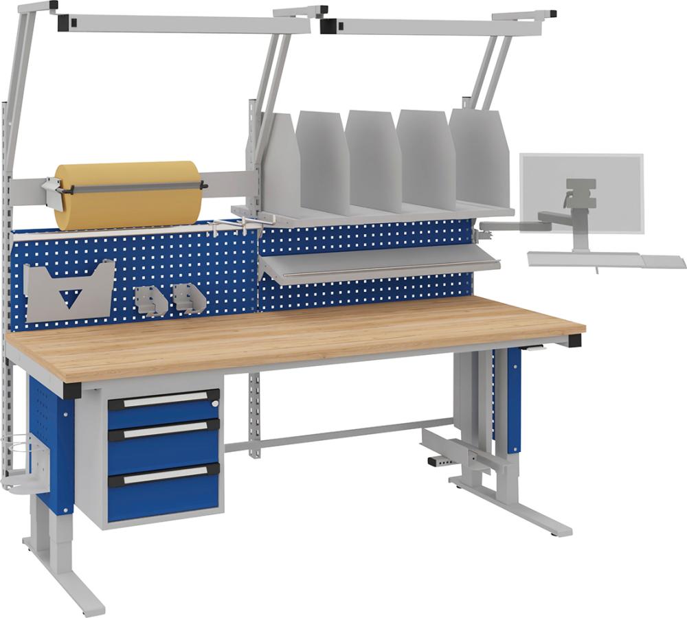 Systemtisch Multi4motion B2030xT800/865xH730-1330 Packarbeitsplatz 2