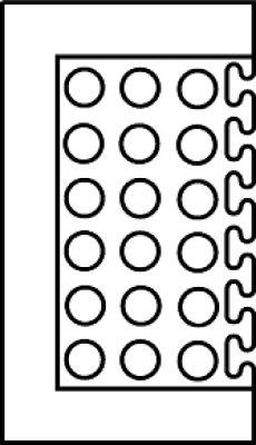 Endstück YOGA FLEX Oil schwarz B80xT30 cm YOGA-FLEX