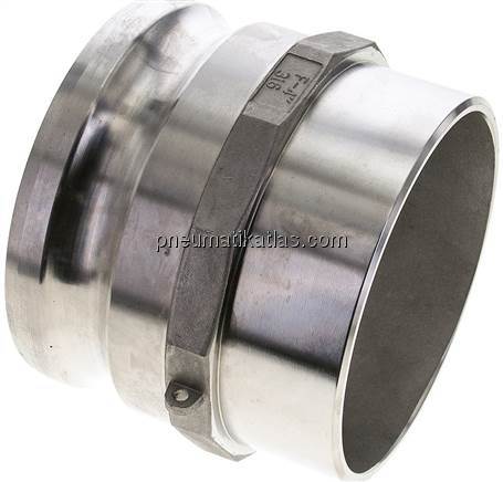 Kamlock-Stecker mit Anschweißende 114,3mm